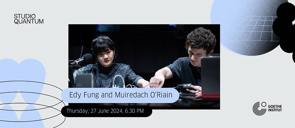 Edy Fung and Muirdach O'Rianin durng a Sound Performance 