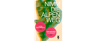 Book cover of Ralph Tharayil's novel 'Nimm die Alpen weg'.