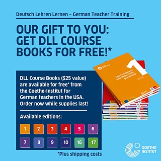 Deutsch Lehren Lernen. German Teacher Training. Our gift to you: get DLL course books for free! DLL course books are available for free* from the Goethe-Institut for German teachers in the USA. Order now while supplies last! Available editions: 1, 2, 3, 4, 5, 6, 7, 8, 9, 10, 16, 17. *Plus shipping costs