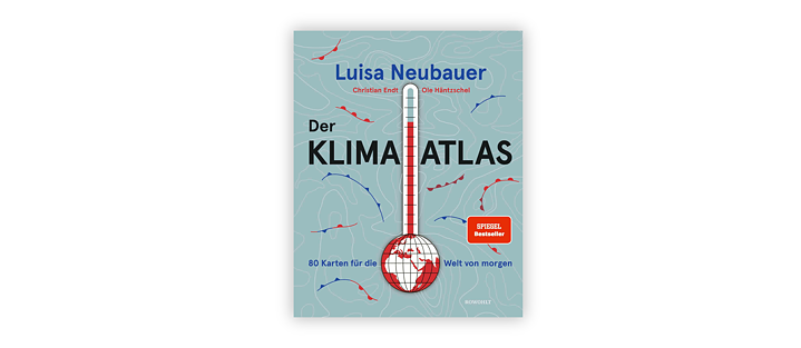 Auf dem Bild ist das Cover des Buches Klima-Atlas abgebildet