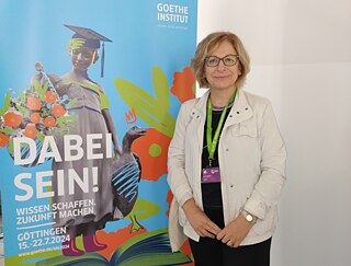 Die Lehrerin Chiara Trevisanato bei der IDO 2024 in Göttingen