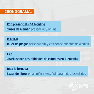 Cronograma de actividades Día de puertas abiertas