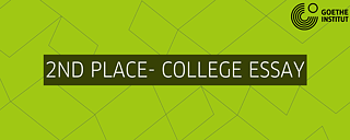 Green background picture for second place - college