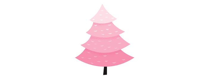 Pink Christmas tree