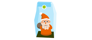 Illustration: Marzipan Santa Claus