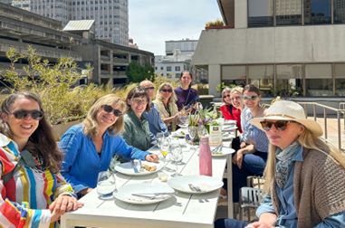 Lunch on the roof top terrace