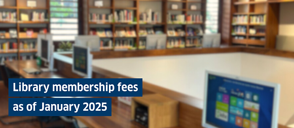 Library membership fees as of January 2025