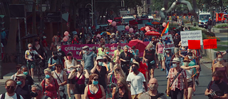 Protestmarsch der Kulturschaffenden in Berlin 